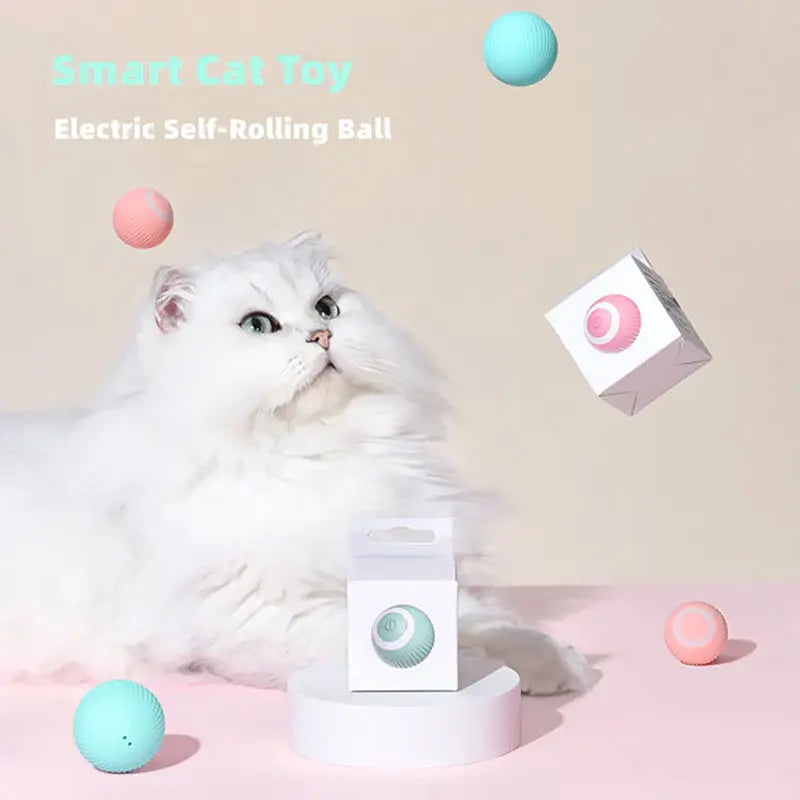 PowsPlay | 360° Rotating Interactive Cat Toy