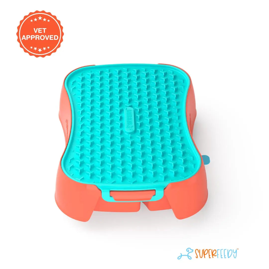 Slow Feeder Dog Bowl with Lick Mat – 4-in-1 Anti-Choke & Interactive Pet Feeder