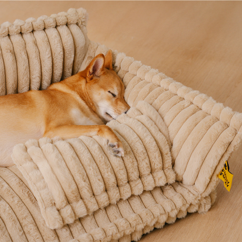 Large Orthopedic Dog Bed | Washable Fluffy Sofa Pillow for Medium & Large Dogs