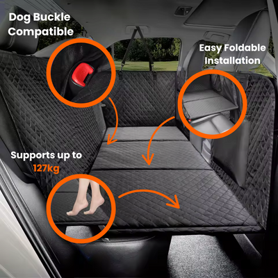 PupMat | Dog Car Seat Cover – Waterproof Pet Hammock for Back Seat