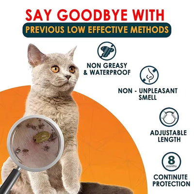 Flea and Tick Control Collar – Cats and Dogs 8 Months Protection