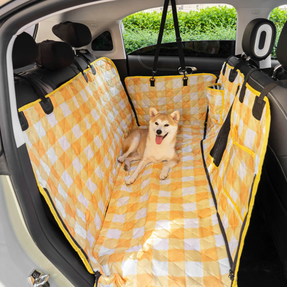 Waterproof and dirt-repellent car seat cover for dogs