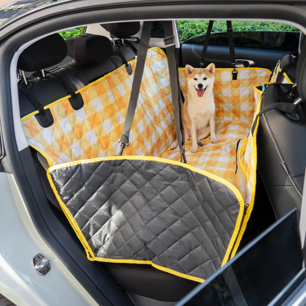 Waterproof and dirt-repellent car seat cover for dogs