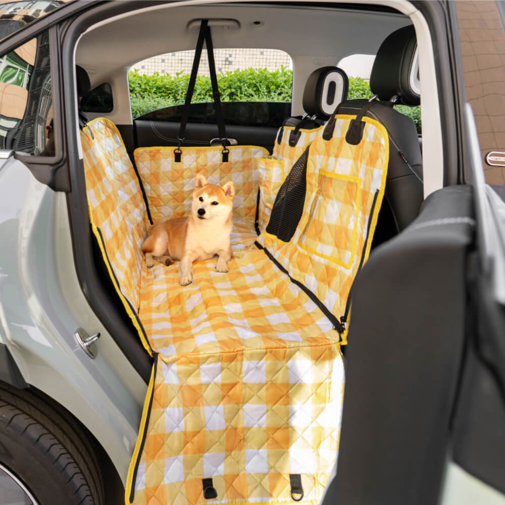 Waterproof and dirt-repellent car seat cover for dogs