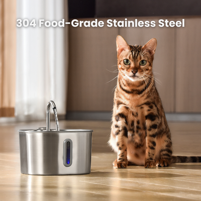 2.2L Cat Water Fountain | Automatic Cat Drinking Fountain with Filtered Flow