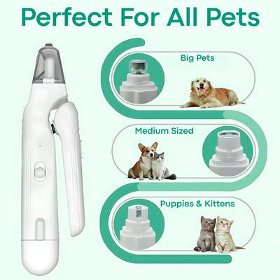 SafeTrim  | LED Pet Nail Clipper for Dogs & Cats, Safe Claw Grooming Tool