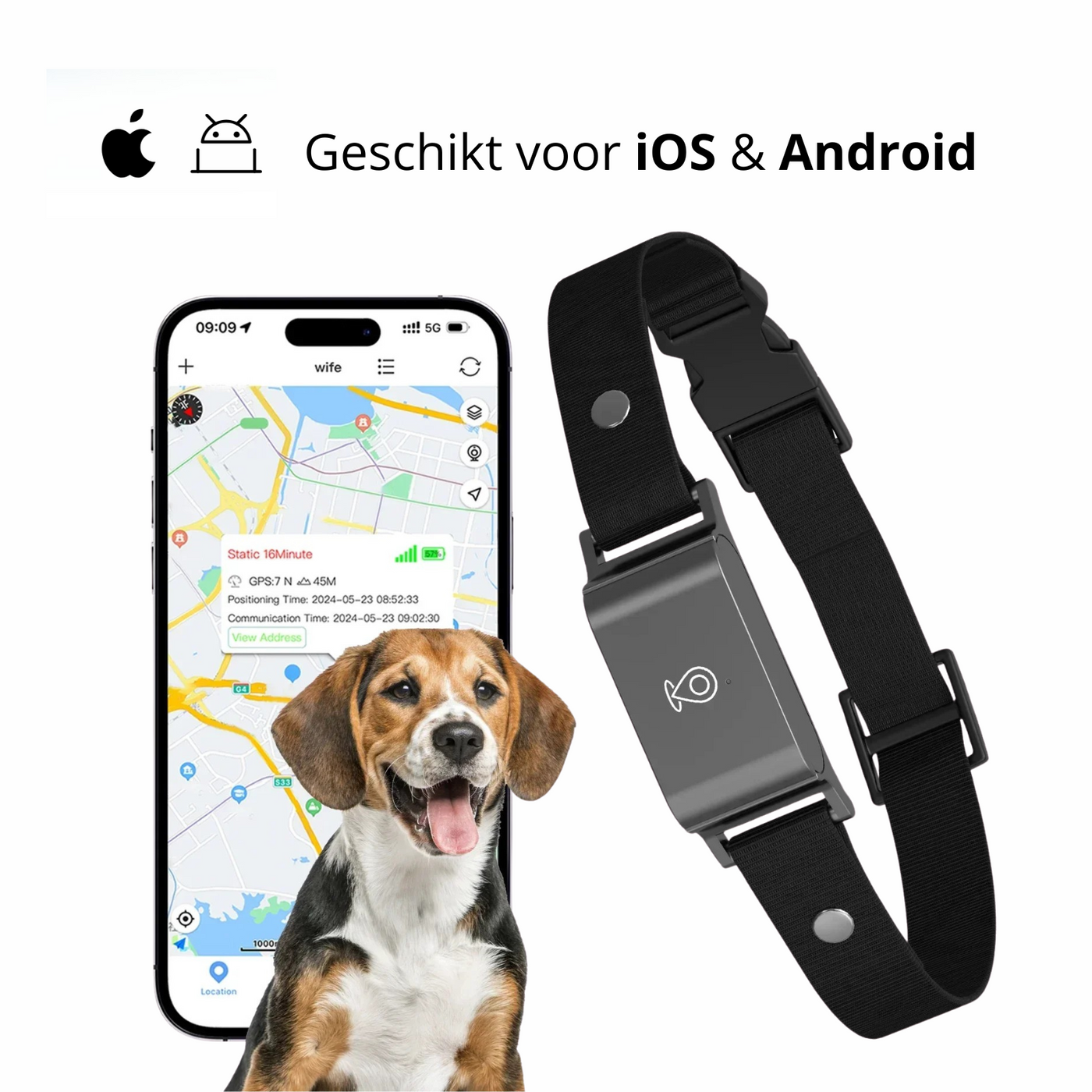 4G GPS Pet Tracker Collar – Waterproof Smart Locator for Cats & Dogs | Realtime Tracking with Free App (iOS & Android)