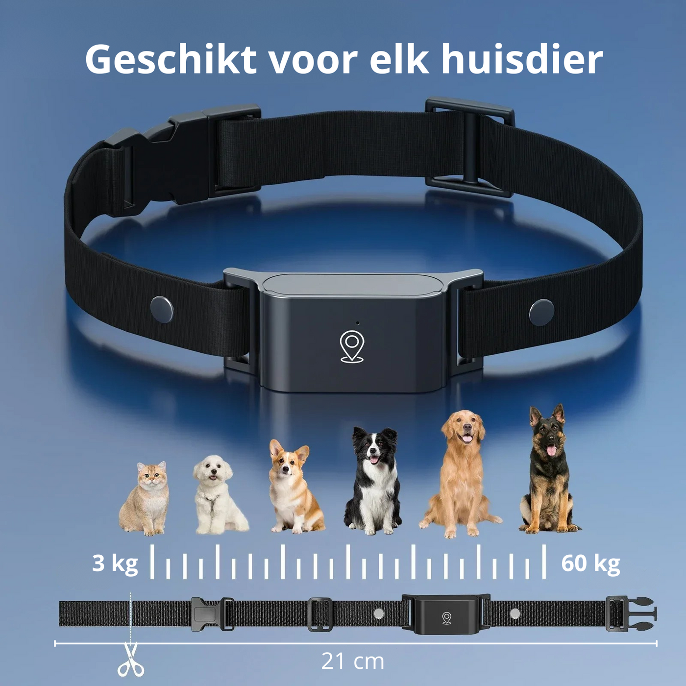 4G GPS Pet Tracker Collar – Waterproof Smart Locator for Cats & Dogs | Realtime Tracking with Free App (iOS & Android)