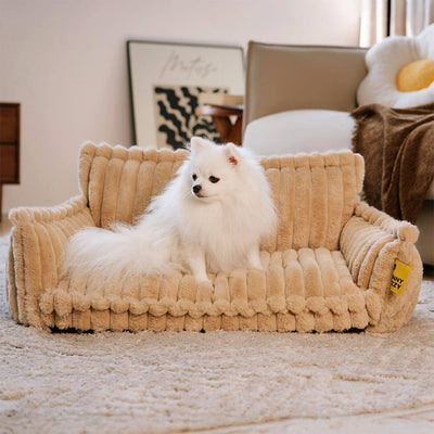 Large Orthopedic Dog Bed | Washable Fluffy Sofa Pillow for Medium & Large Dogs