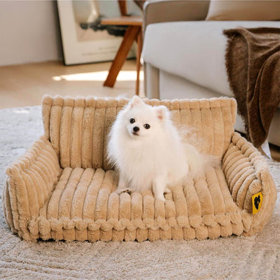 Large Orthopedic Dog Bed | Washable Fluffy Sofa Pillow for Medium & Large Dogs
