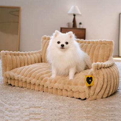 Large Orthopedic Dog Bed | Washable Fluffy Sofa Pillow for Medium & Large Dogs