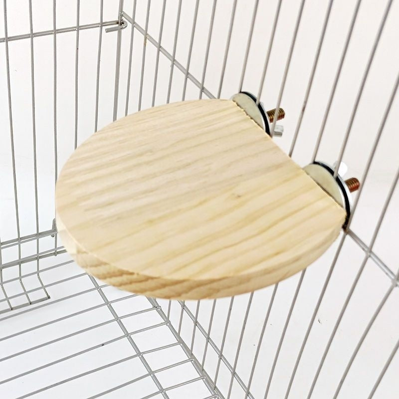 Playing Bird Cage Accessories Toy Solid Wood Jumping Platform Standing Board