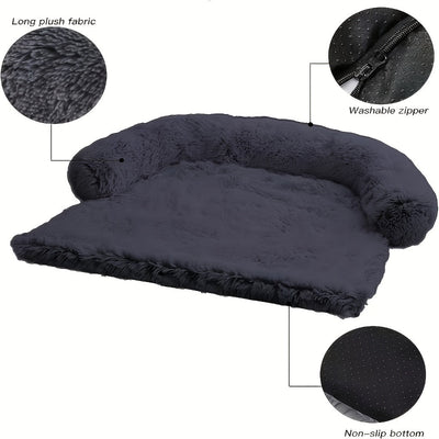 Soft Plush Pet Sofa Bed – Dual-Purpose Dog & Cat Cushion Couch for Small, Medium & Large Pets