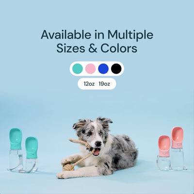 Portable Dog Water Bottle – Leak-Proof Pet Travel Dispenser with Built-In Bowl for Walking & Hiking