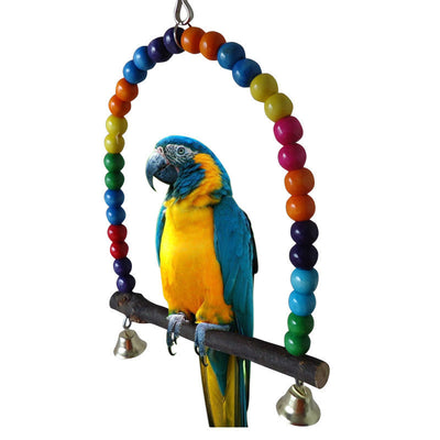 Bird climbing pole