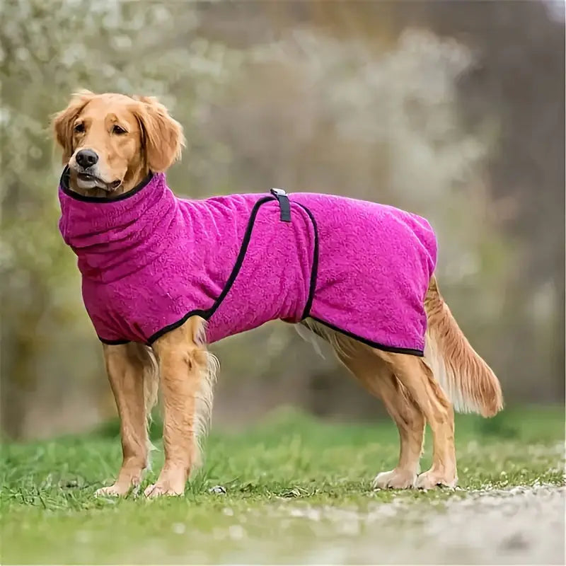 Fleece-Lined Dog Jacket Hoodie – Warm Winter Pet Jumper