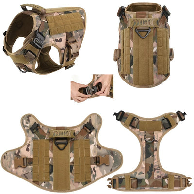 Heavy-Duty No-Pull Dog Harness - Adjustable Front-Clip Vest for Strong Big Dogs