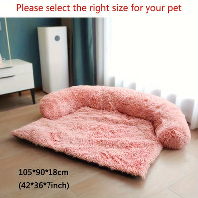 Soft Plush Pet Sofa Bed – Dual-Purpose Dog & Cat Cushion Couch for Small, Medium & Large Pets