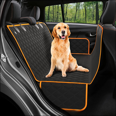 Hard Bottom Dog Car Seat Cover – Waterproof & Scratchproof Back Seat Protector for Cars