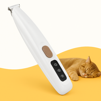 Low-Noise Cat Grooming Trimmer Kit - Cordless Pet Clipper