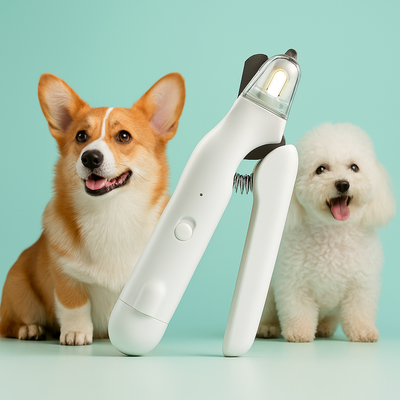 SafeTrim  | LED Pet Nail Clipper for Dogs & Cats, Safe Claw Grooming Tool