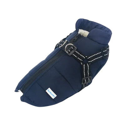 Dog Winter Fleece Jacket with Harness – Dog Coat for Cold Weather
