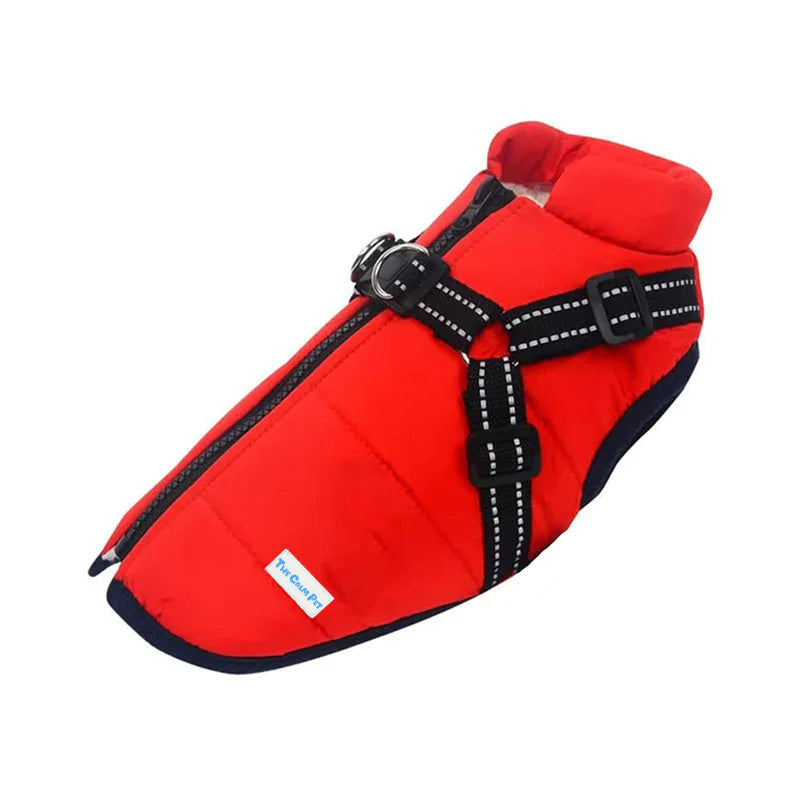 Dog Winter Fleece Jacket with Harness – Dog Coat for Cold Weather
