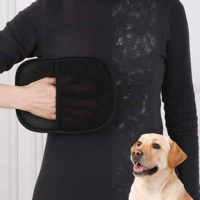Pet Hair Removal Glove with Dual-Sided Electrostatic Bristles