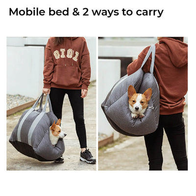 Dog Car Seat Bed | Portable Travel Bed for Small & Medium Dogs