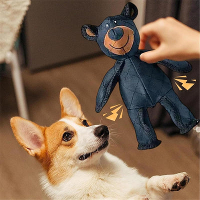 Indestructible Dog Toy 2025 – Unbreakable Bear Plush Toy for Aggressive Chewers