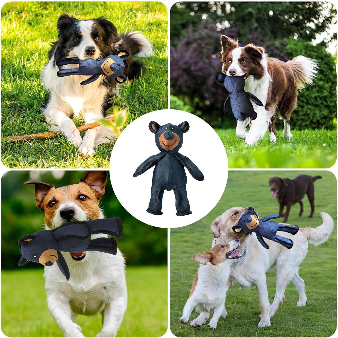 Indestructible Dog Toy 2025 – Unbreakable Bear Plush Toy for Aggressive Chewers