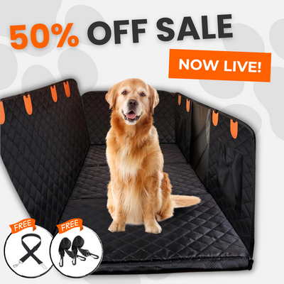 PupMat | Dog Car Seat Cover – Waterproof Pet Hammock for Back Seat
