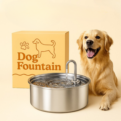 The Doggy Fountain – Stainless Steel Pet Water Fountain