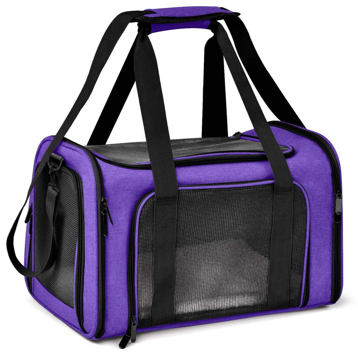 Large Cat & Dog Carrier – Soft-Sided Collapsible Travel Bag for Pets up to 25 lbs