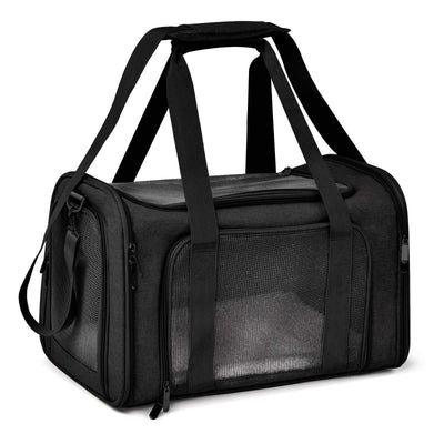 Large Cat & Dog Carrier – Soft-Sided Collapsible Travel Bag for Pets up to 25 lbs