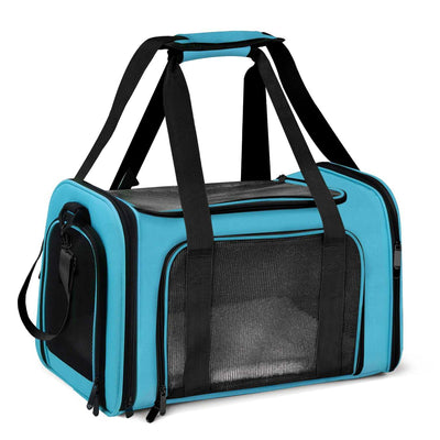 Large Cat & Dog Carrier – Soft-Sided Collapsible Travel Bag for Pets up to 25 lbs