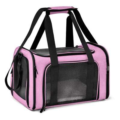 Large Cat & Dog Carrier – Soft-Sided Collapsible Travel Bag for Pets up to 25 lbs