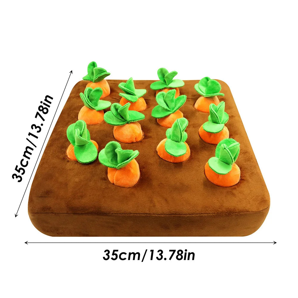 Calming Carrot Farm – Dog Enrichment Toy | Interactive Snuffle Toy