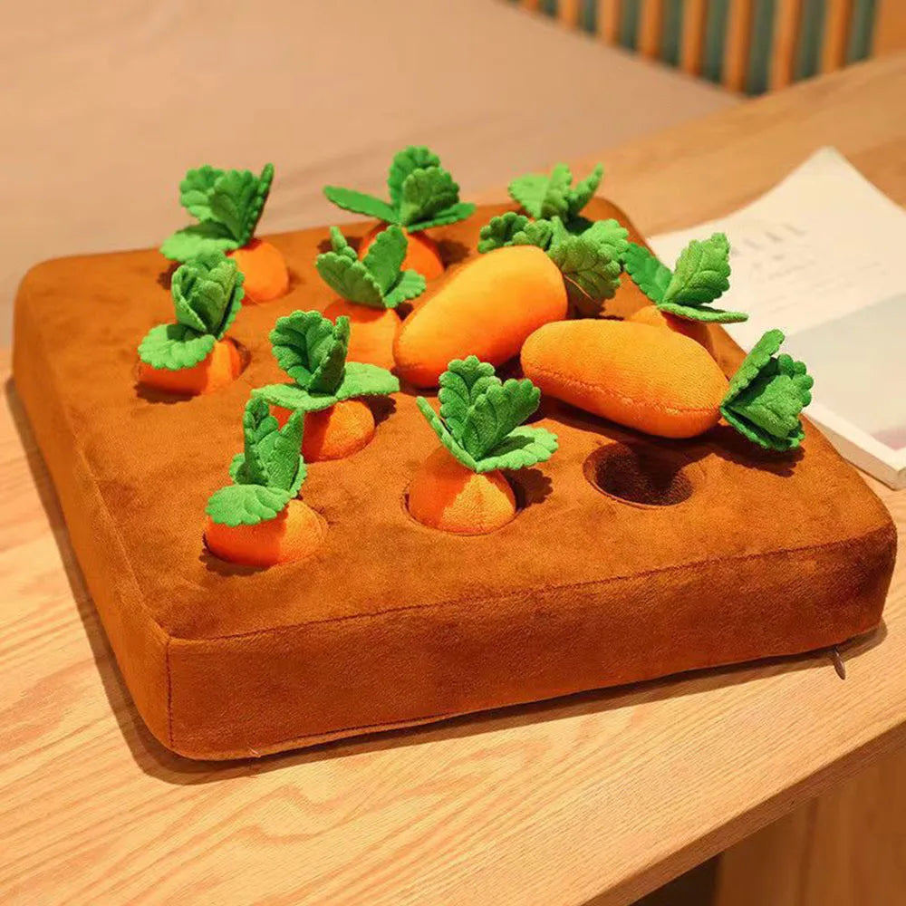 Calming Carrot Farm – Dog Enrichment Toy | Interactive Snuffle Toy