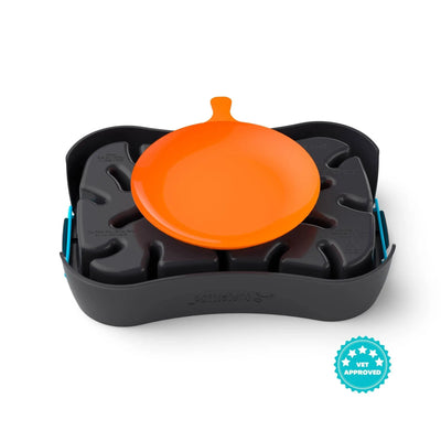 Slow Feeder Dog Bowl with Lick Mat – 4-in-1 Anti-Choke & Interactive Pet Feeder