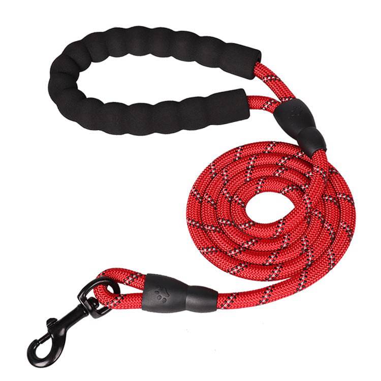 Strong Nylon Reflective Dog Leash – Heavy-Duty, Tangle-Free Pet Leash