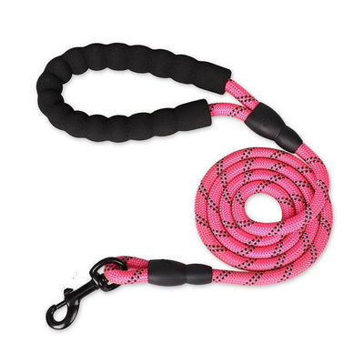 Strong Nylon Reflective Dog Leash – Heavy-Duty, Tangle-Free Pet Leash