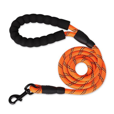 Strong Nylon Reflective Dog Leash – Heavy-Duty, Tangle-Free Pet Leash