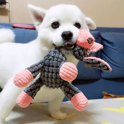 Immortal Squeaker Dog Toy - Tough Durable Plush for Aggressive Chewers