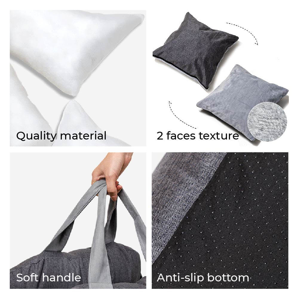Dog Car Seat Bed | Portable Travel Bed for Small & Medium Dogs