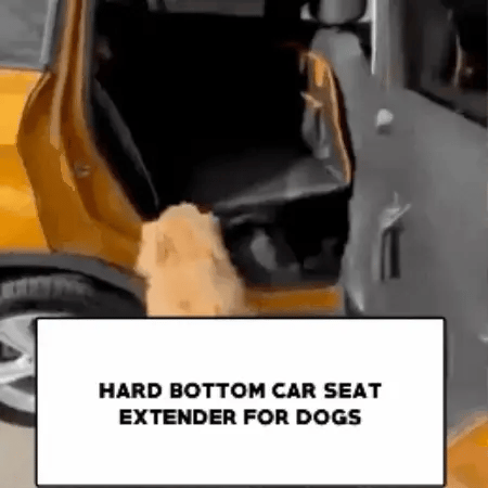 Hard Bottom Dog Car Seat Cover – Waterproof & Scratchproof Back Seat Protector for Cars