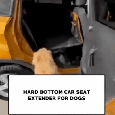 Hard Bottom Dog Car Seat Cover – Waterproof & Scratchproof Back Seat Protector for Cars