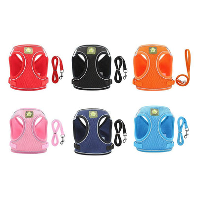 No Pull Dog Harness with Leash – Reflective & Breathable Adjustable Pet Harness for Dogs