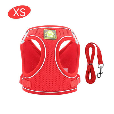 No Pull Dog Harness with Leash – Reflective & Breathable Adjustable Pet Harness for Dogs