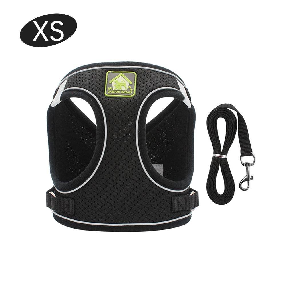 No Pull Dog Harness with Leash – Reflective & Breathable Adjustable Pet Harness for Dogs